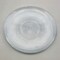 Glass Dinner Plate Decorative Swirl Beaded Pattern 10.75 Inch